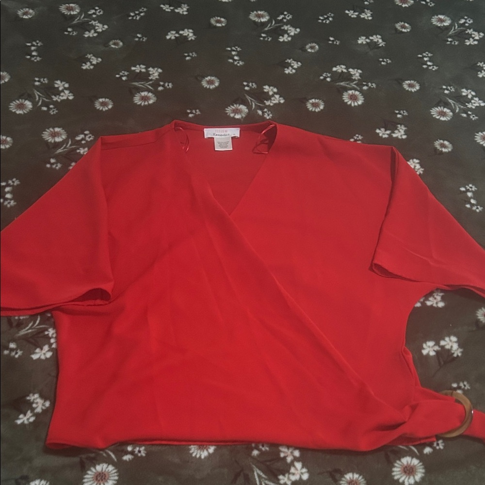 URBAN Romantics Bold Red Blouse